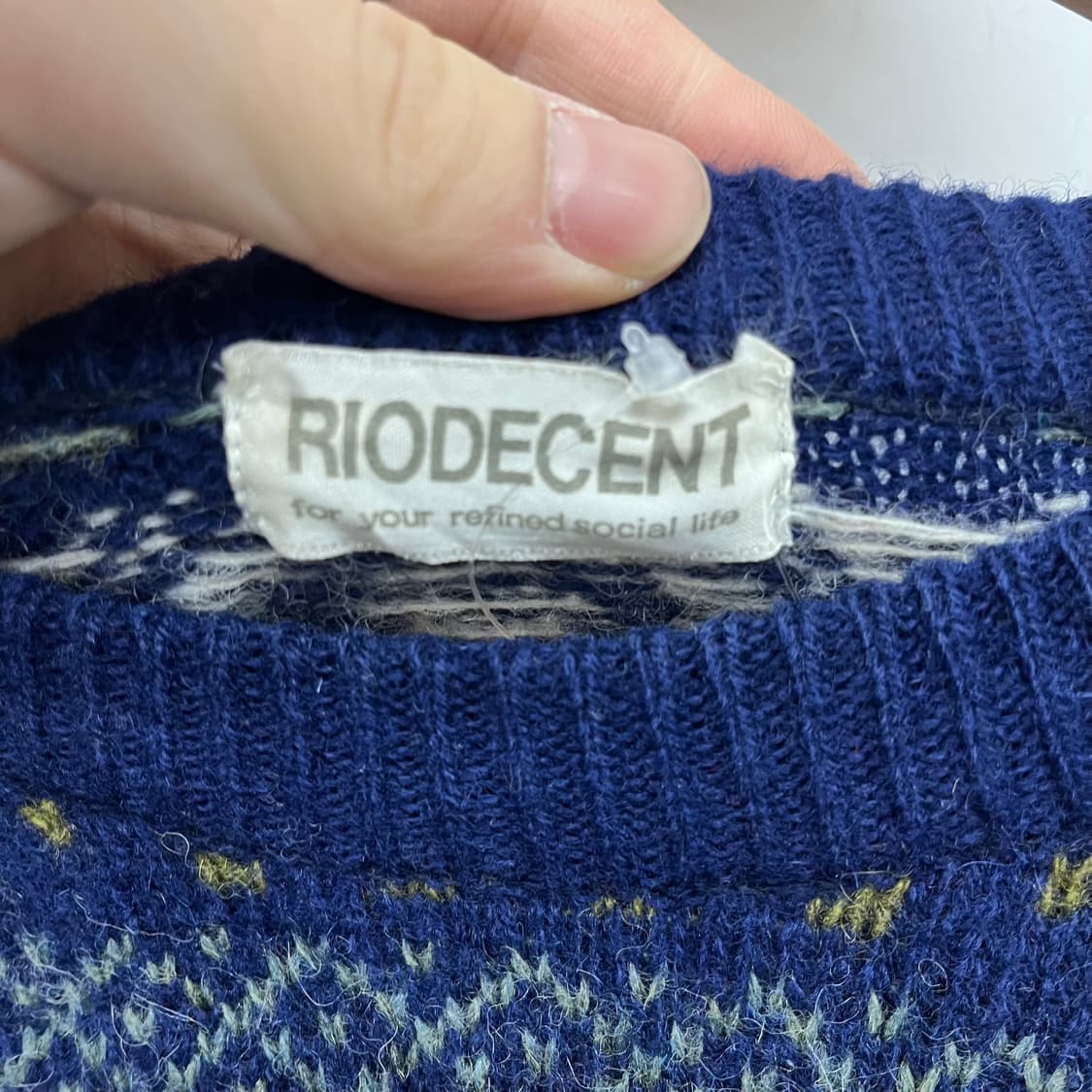 핸드메이드 빈티지 패턴 니트 남녀공용 2XL 상품이미지4