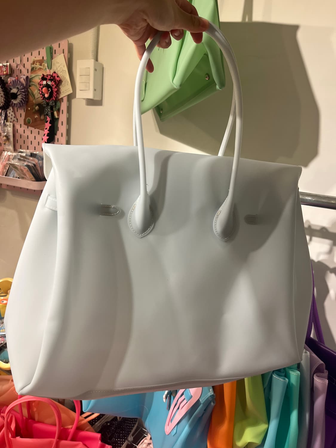 Meyome only color 🧊 아이스블루 젤리버킨 상품이미지9