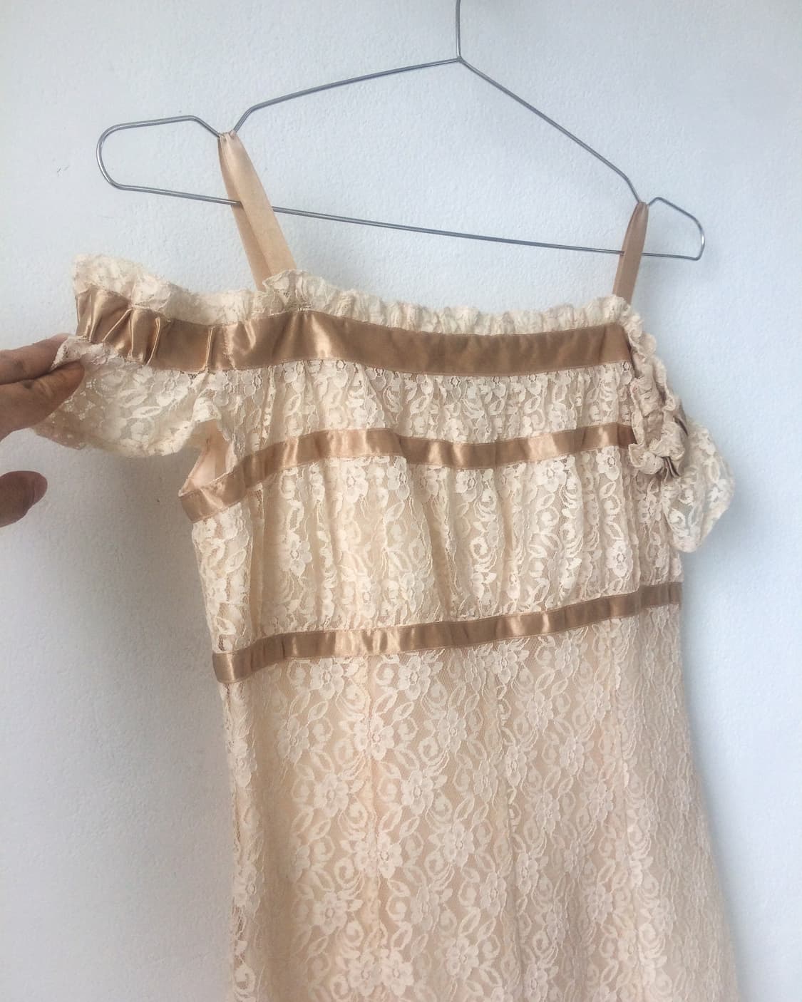 Line detail lace onepiece 상품이미지4