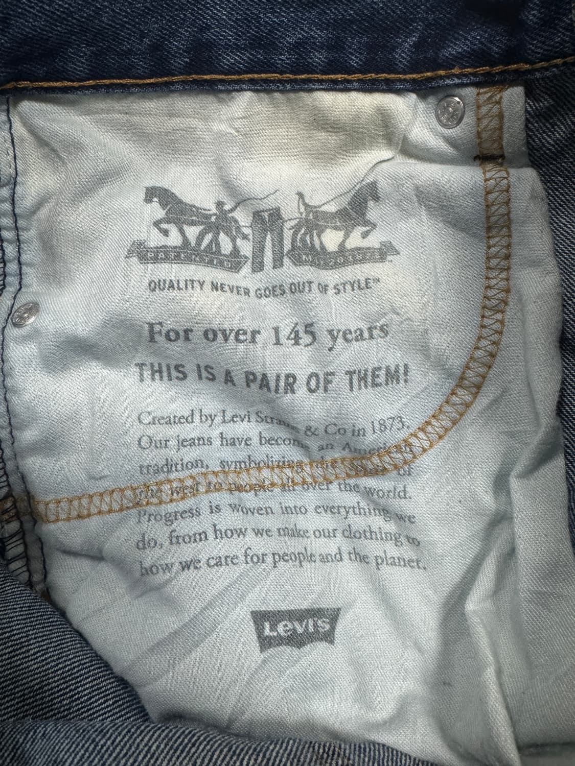 ✨ (바배) 리바이스 505 데님 팬츠 상품이미지4