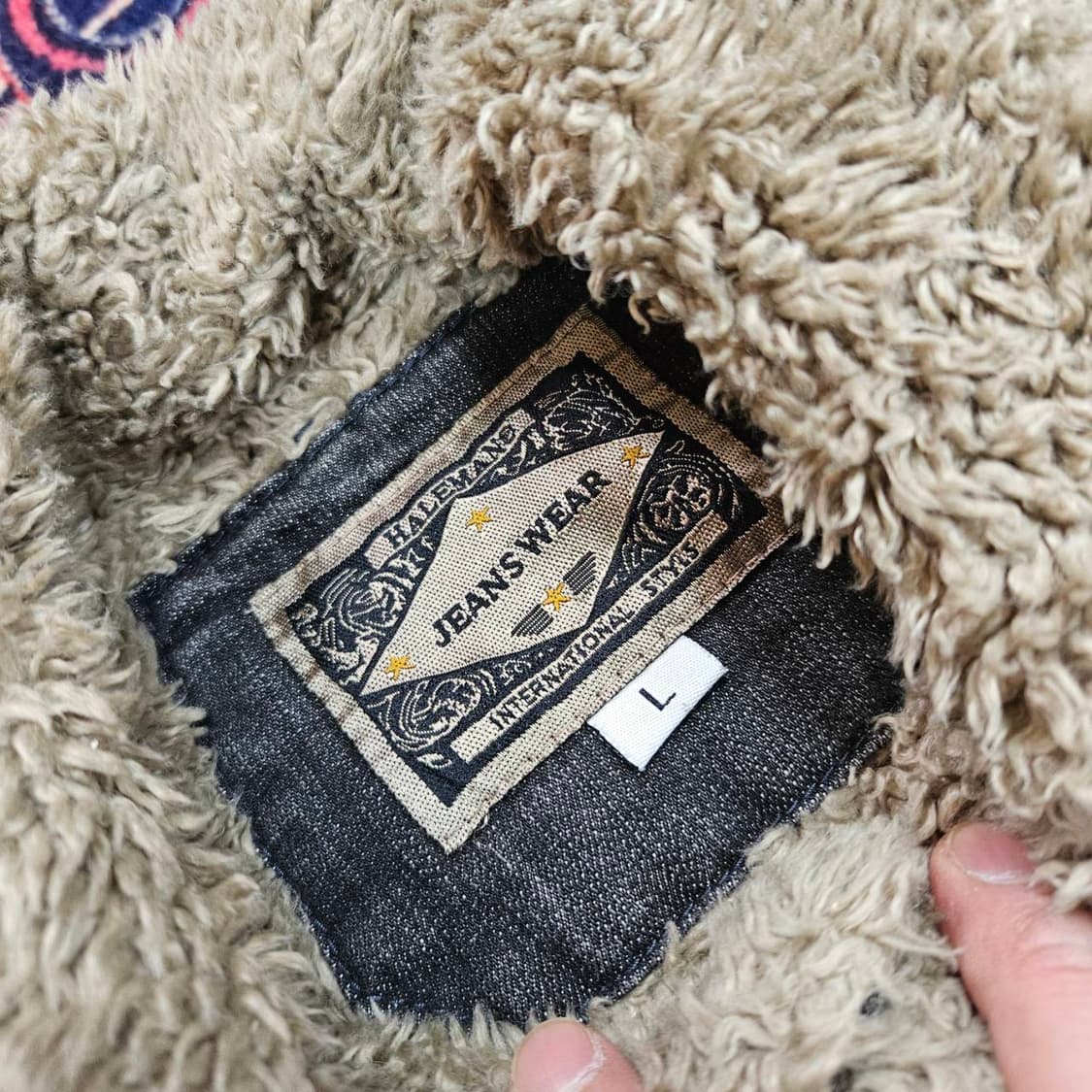 HALEMAND 양털 흑청 데님 자켓
L size 상품이미지5