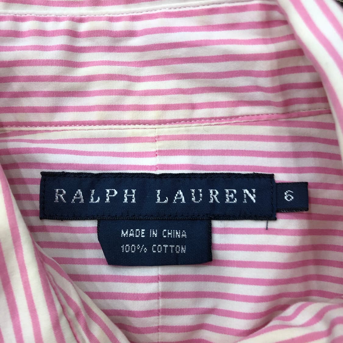 6 폴로 랄프로렌 핑크 스트라이프 셔츠 상품이미지5