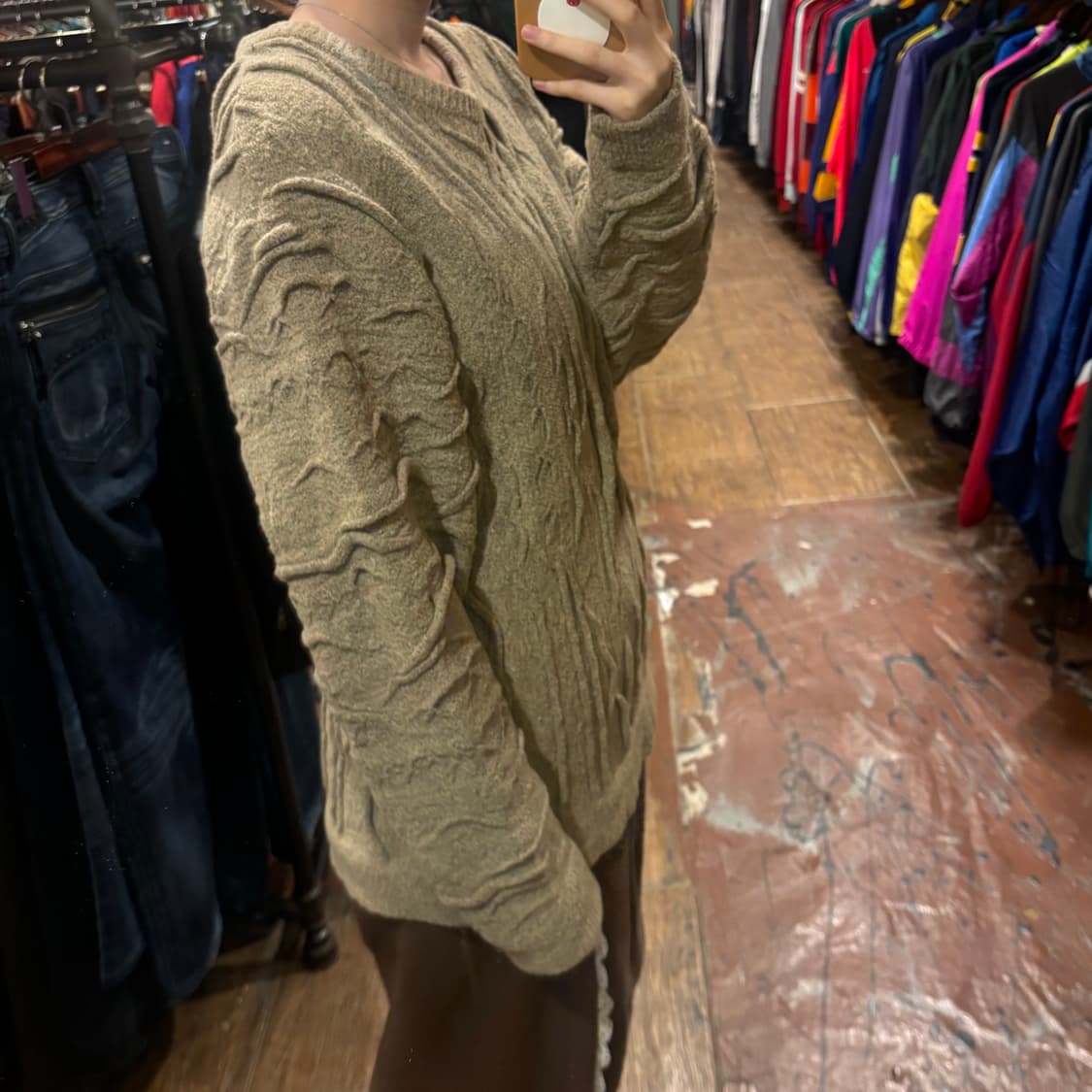 [Hi] 그레이 패턴 스웨터 니트  상품이미지4