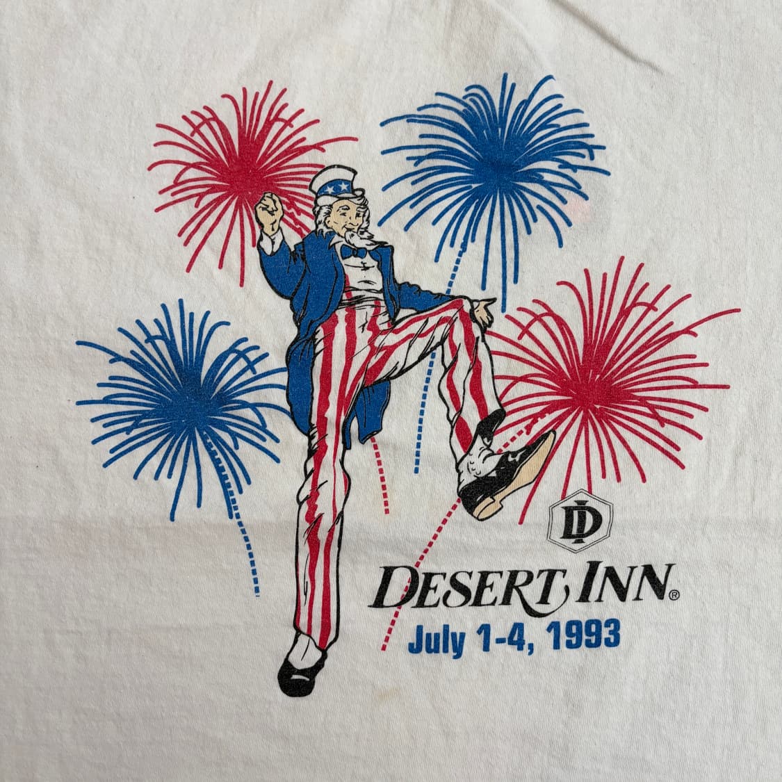 90s USA Desert Inn 빈티지 싱글스티치 반팔티 XL 상품이미지5