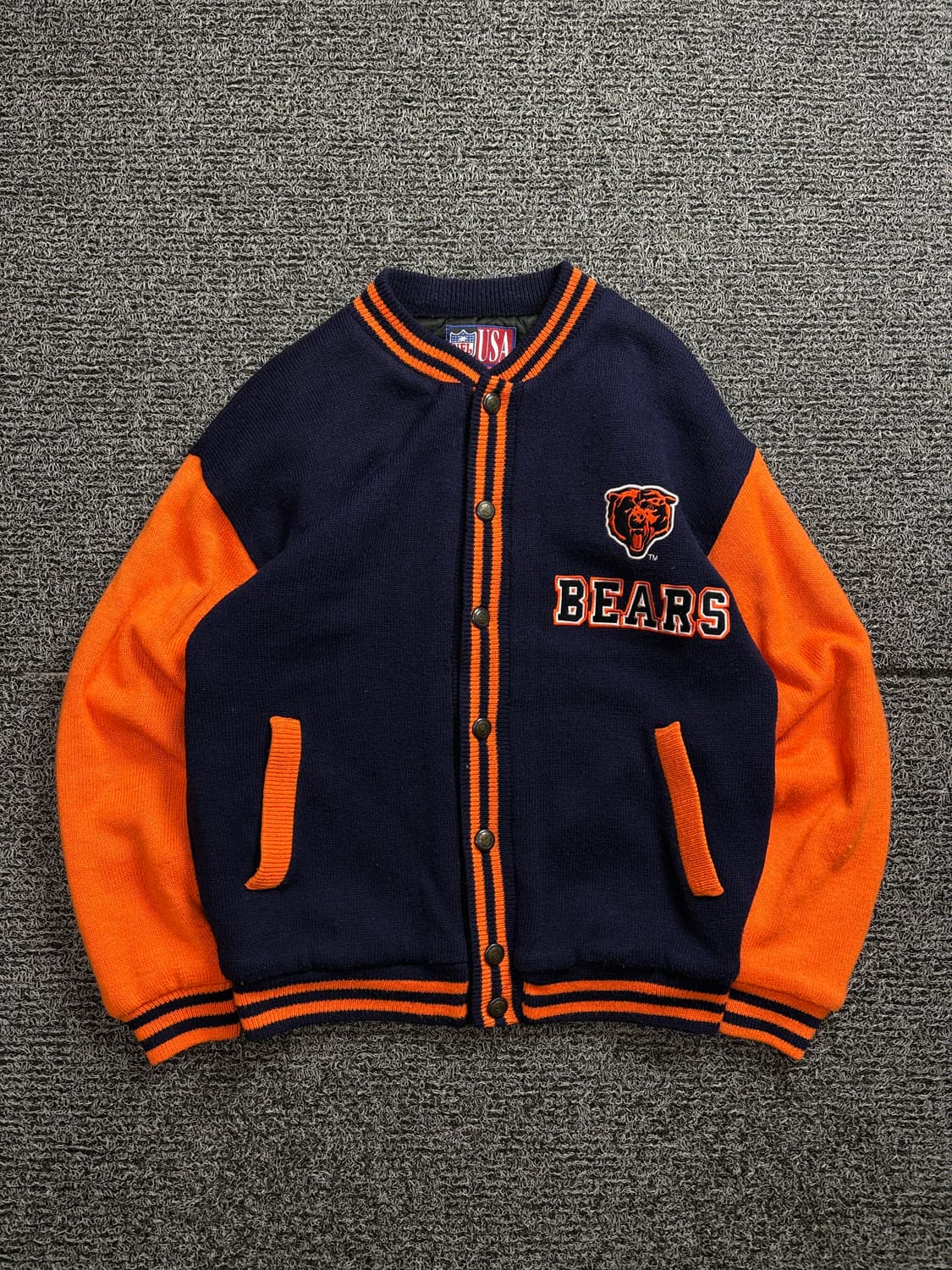 NFL USA 오리지날 시카고 베어스 모직 바시티 자켓 2052 상품이미지2