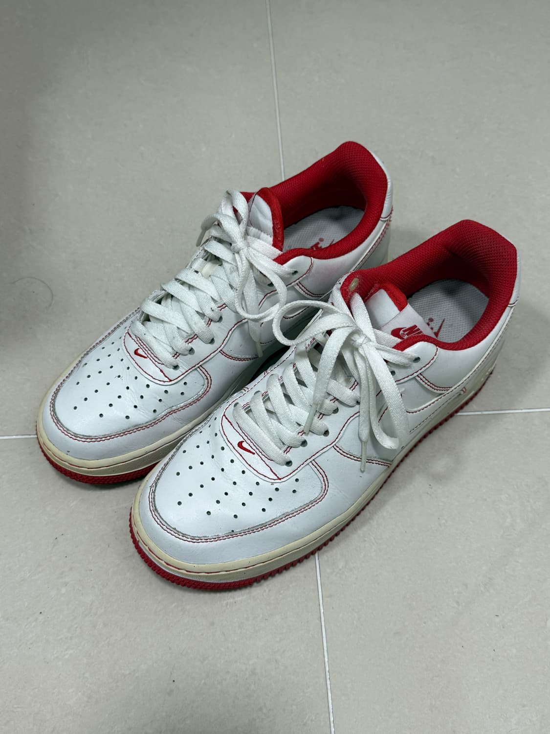 나이키 에어포스 스티치 레드 260 상품이미지1