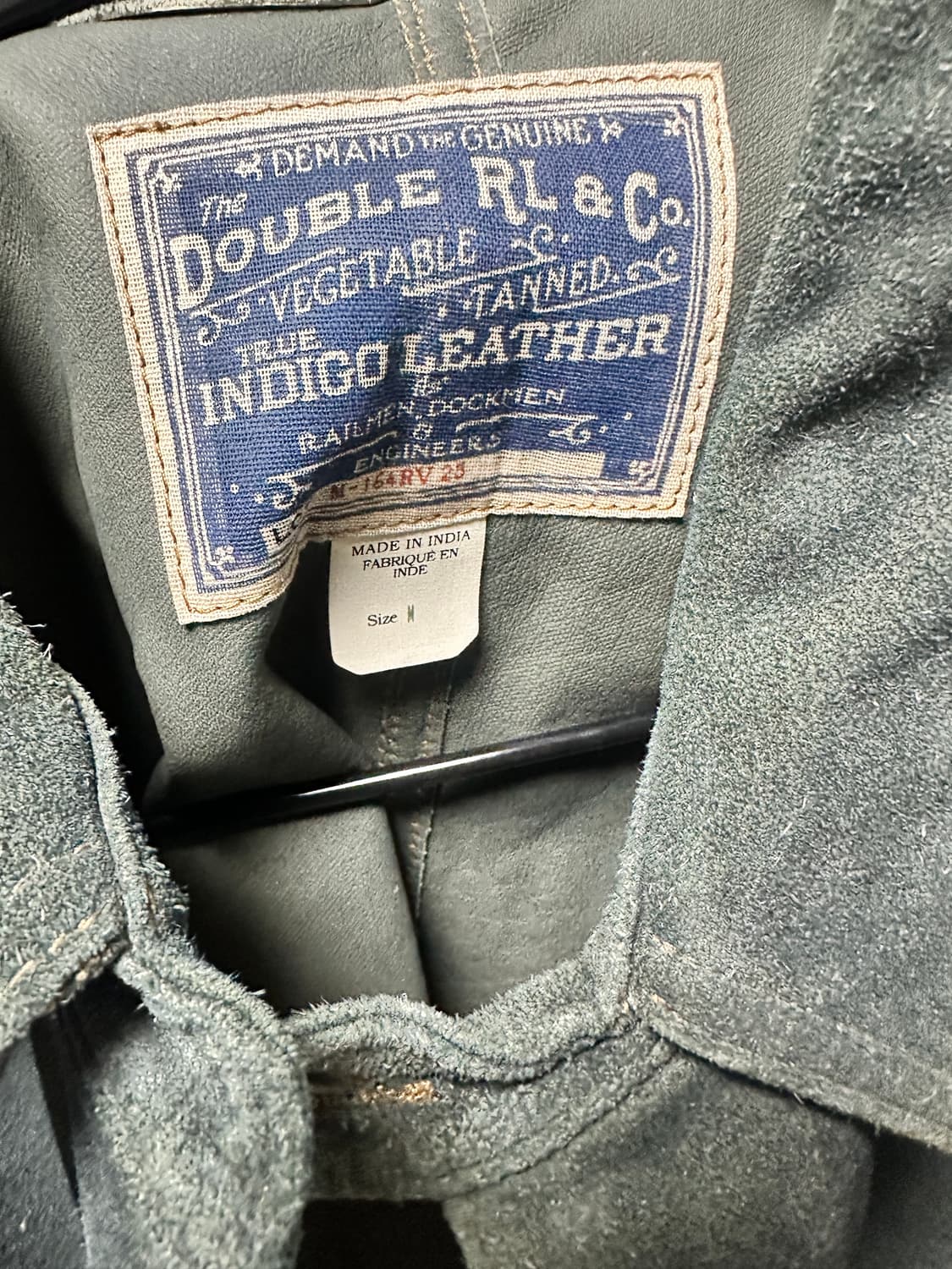 RRL 인디고 러프이웃 스웨이드 자켓 M 상품이미지4