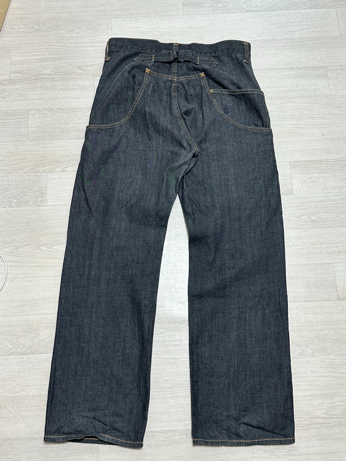 요지 야마모토 비대칭 데님팬츠 상품이미지2