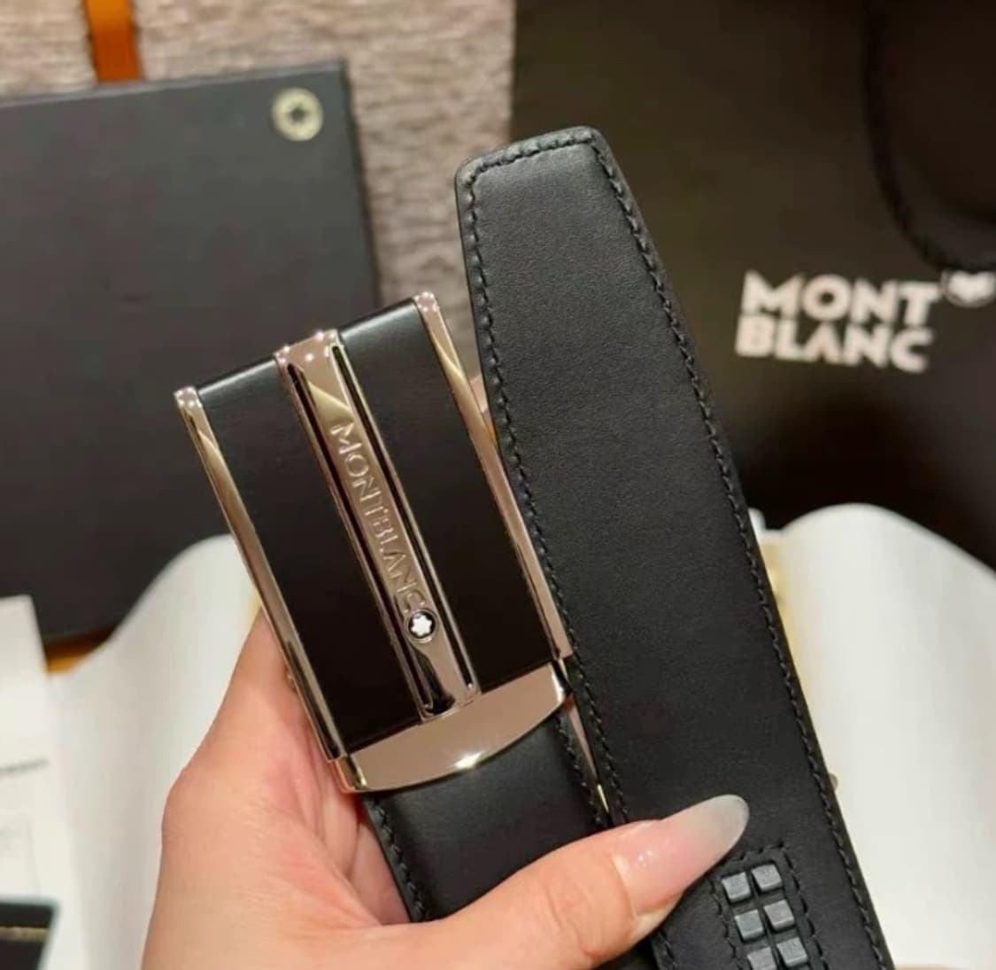 [정품] 몽블랑 클래식 라인 남성 벨트 새제품급 상품이미지3