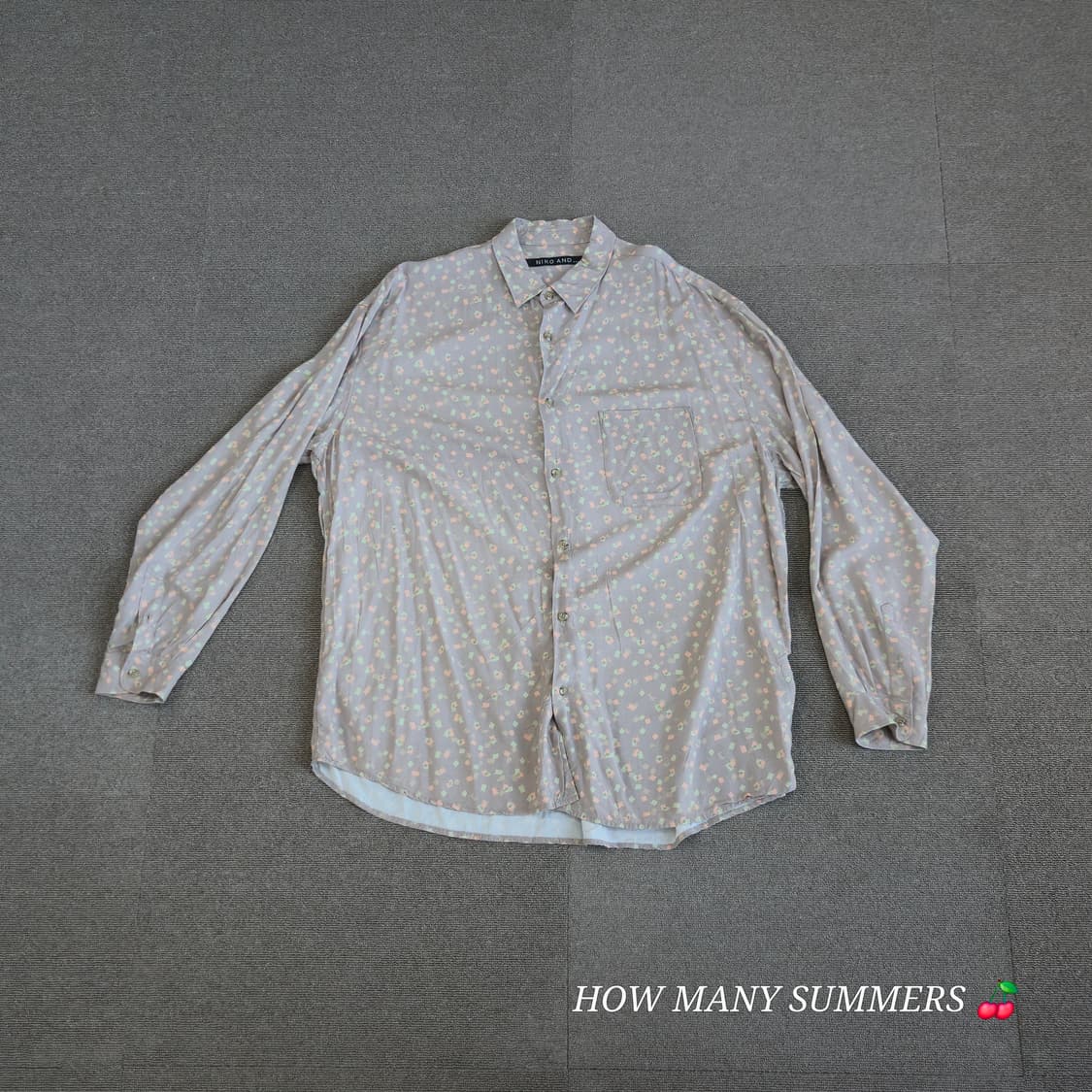 ​니코앤드(niko and) 유니크 패턴 레이온 100% 셔츠 L 일본판 상품이미지1