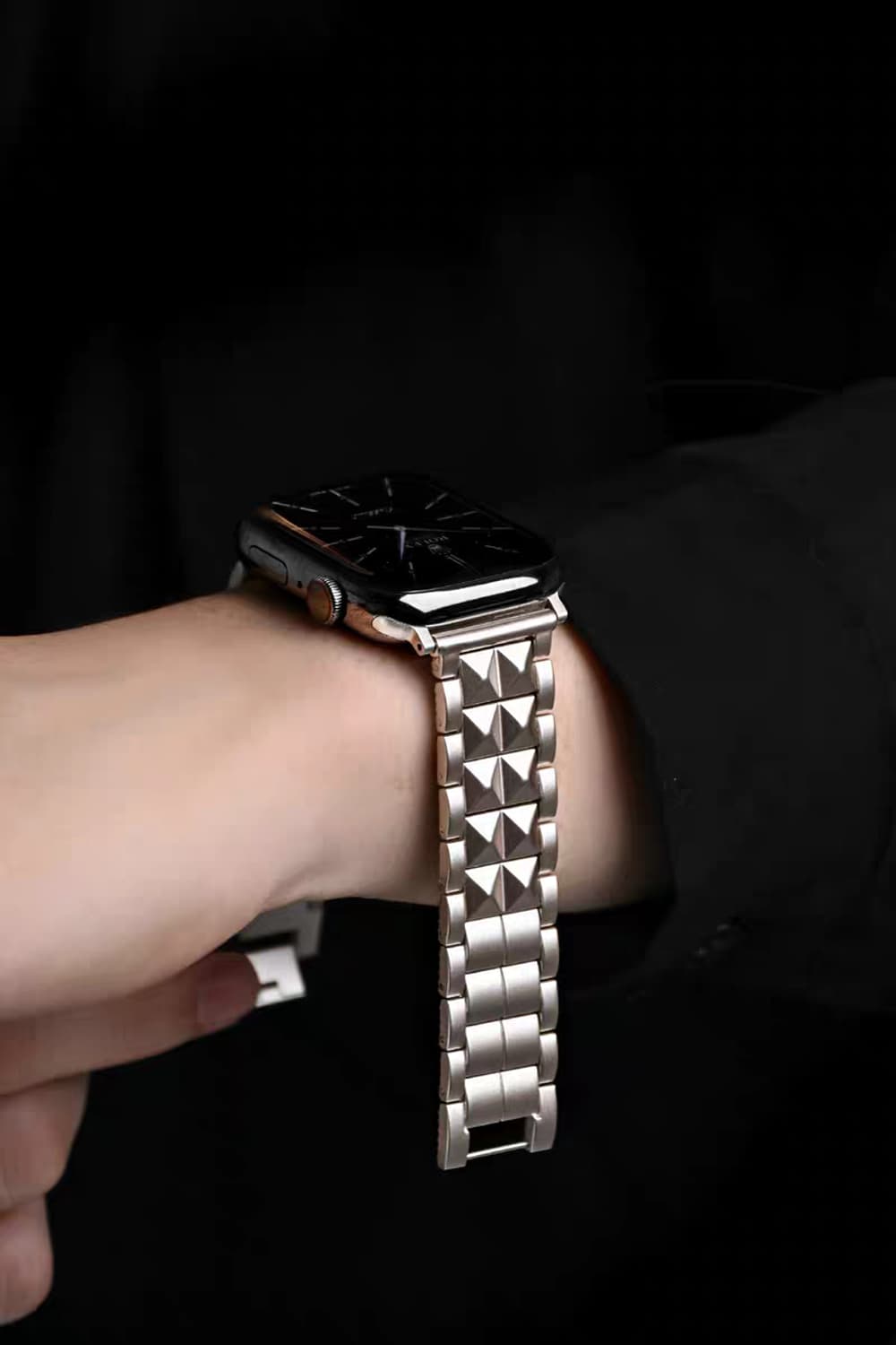 Oceanora 2026 신제품 디자인 애플워치용 메탈 밴드" 상품이미지5