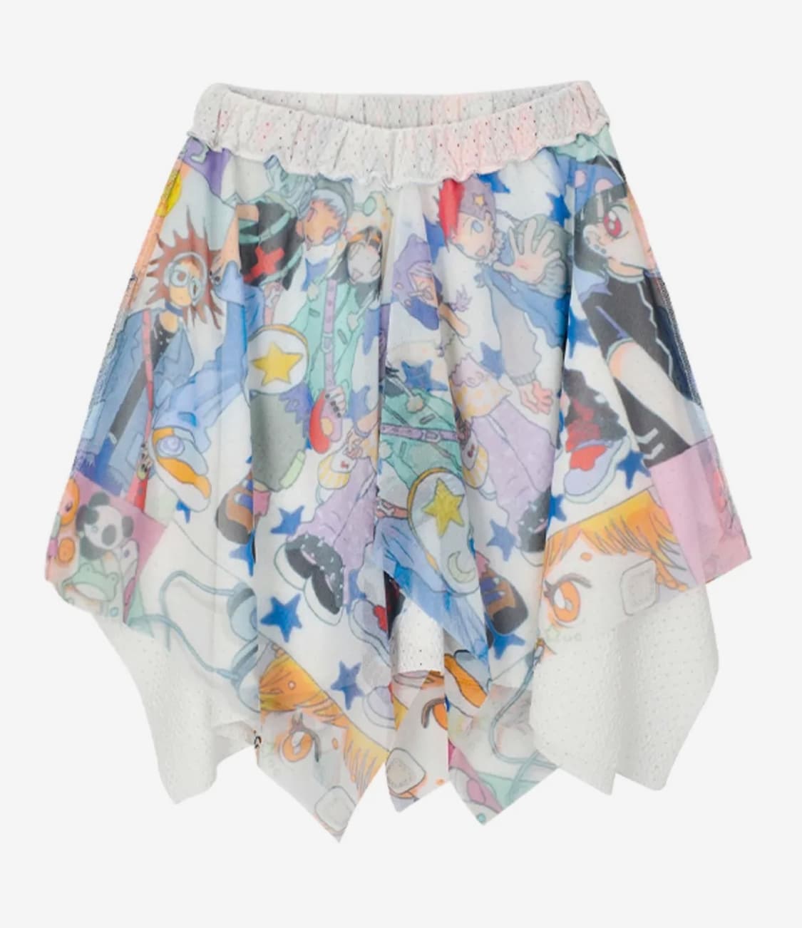 유쓰배쓰 올리와 매쉬 미디 스커트 리버시블 상품이미지1