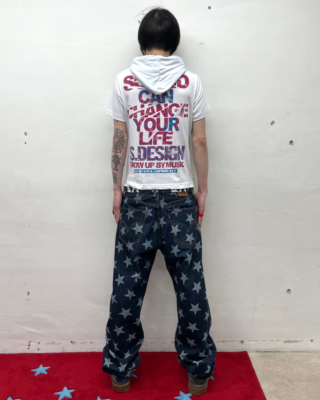 Big Lettering Multi-Pattern Hoodie T 상품이미지4