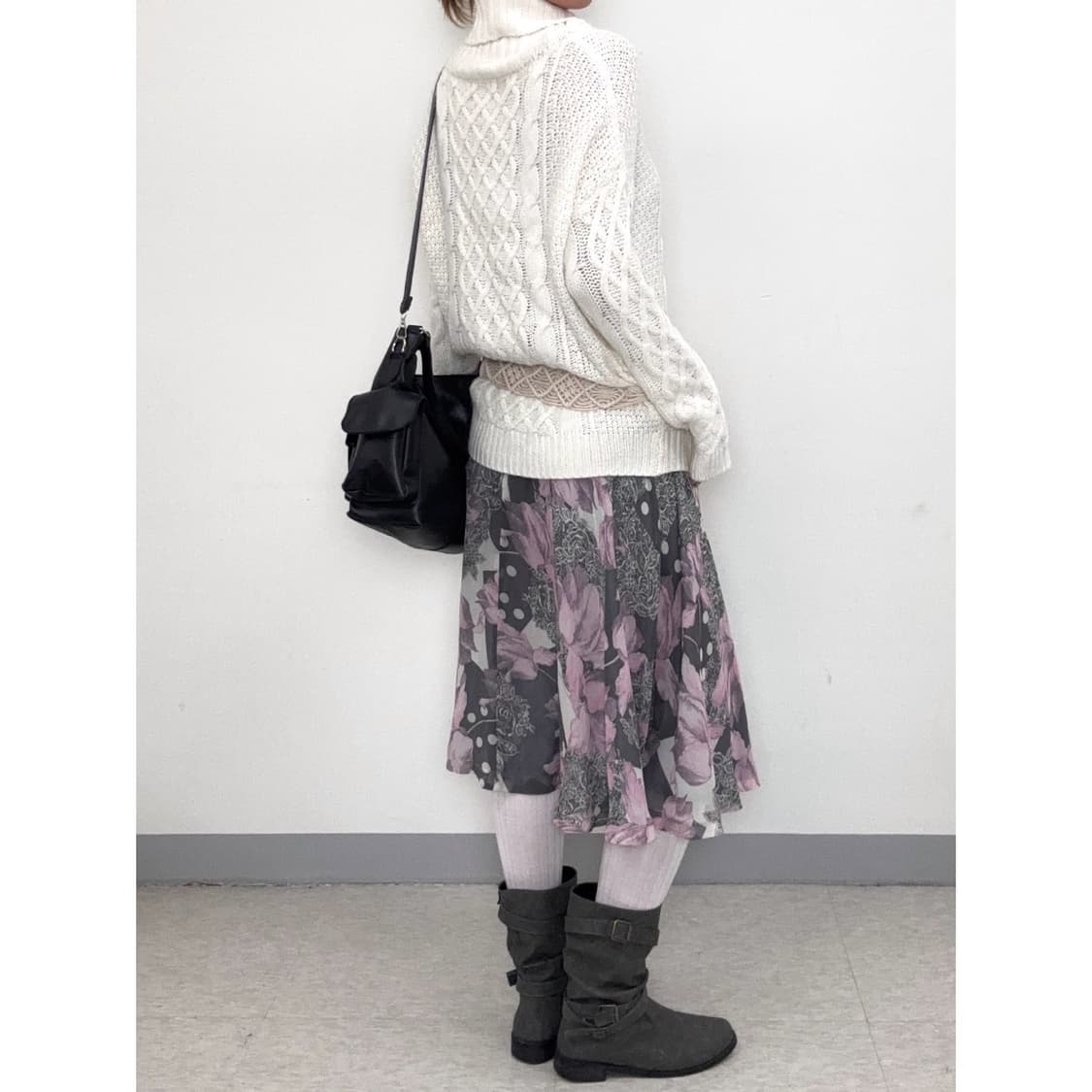 빈티지 오리엔탈 플로럴 스커트 상품이미지4