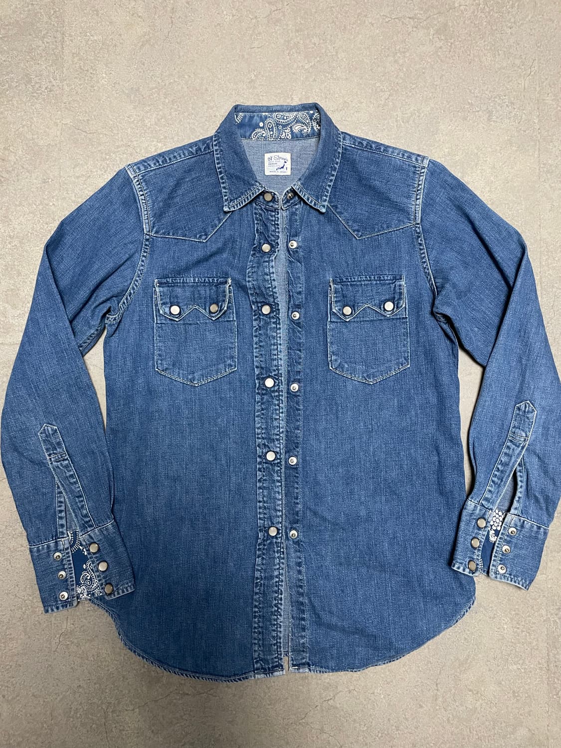 Orslow 오어슬로우 웨스턴 데님 셔츠 상품이미지1