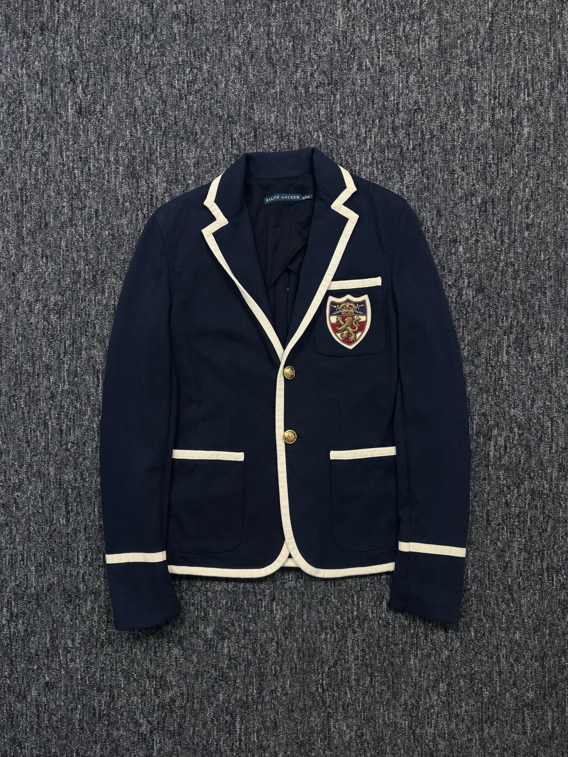 폴로 네이비 엠블럼 와펜 금장 블레이저 상품이미지3