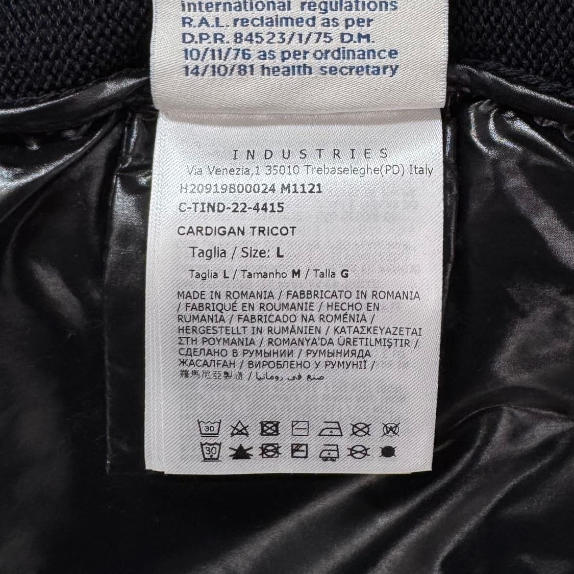 [L사이즈] 몽클레어 울 니트 후드 패딩 자켓 블랙 상품이미지10