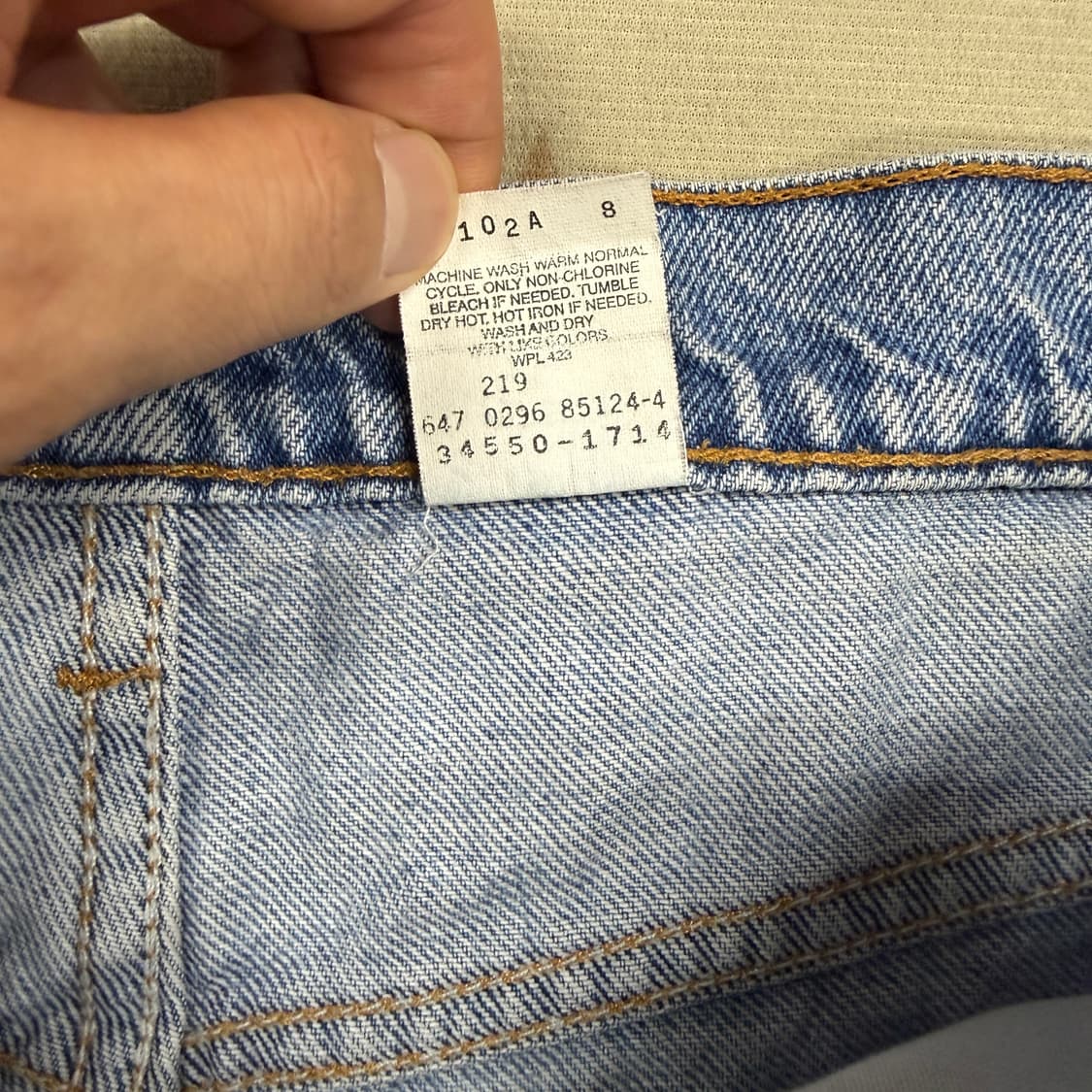 (30)90s 리바이스 오렌지탭 Levis550 데님 반바지 상품이미지5