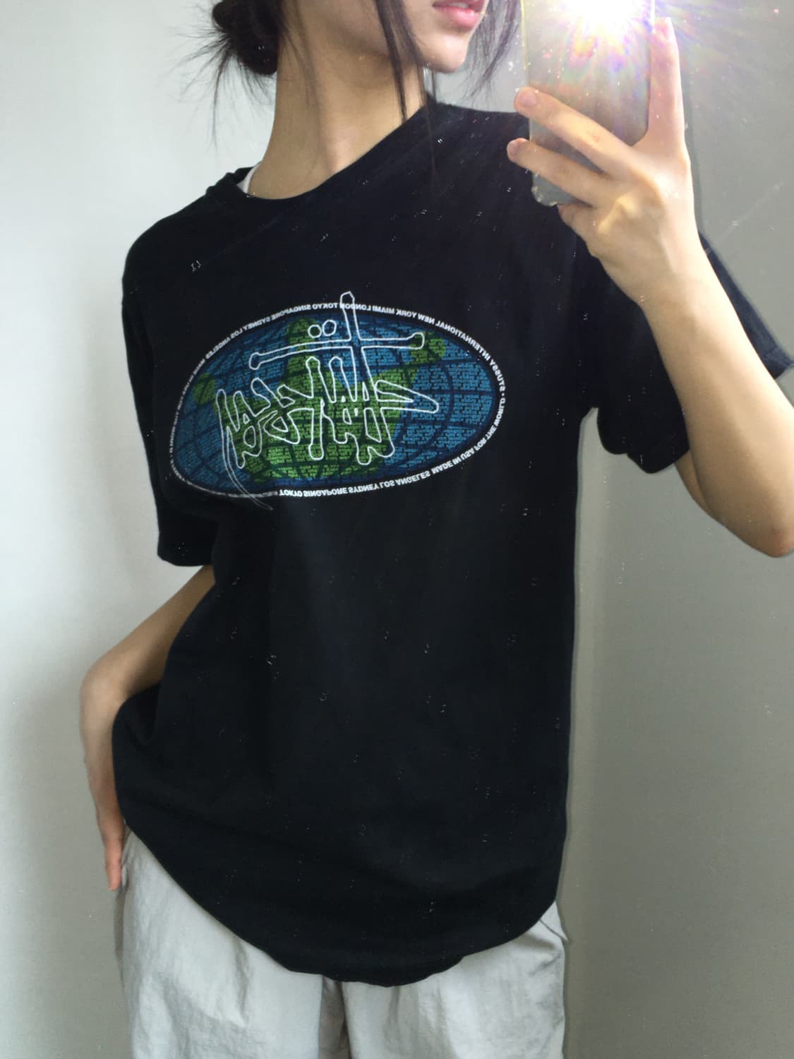 Stussy 스투시 블랙 티셔츠 상품이미지3