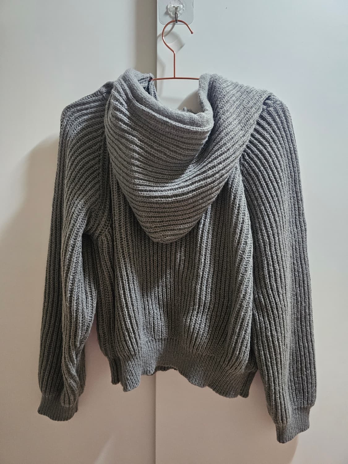 폴로 크롭 니트집업 상품이미지2