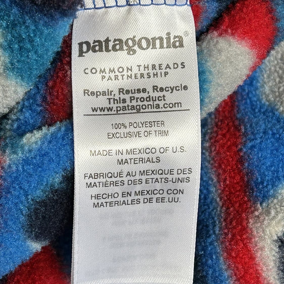 15FW 파타고니아 신칠라 스냅-티 플리스 웨이비 블루 상품이미지5