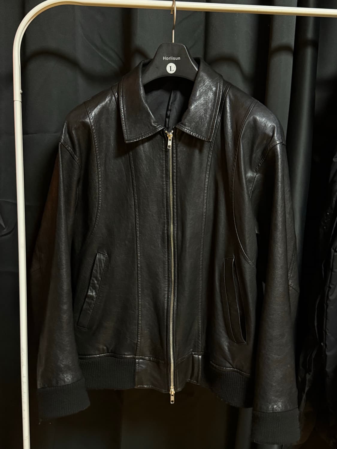 홀리선 캐피탈 레더 자켓 L 상품이미지1