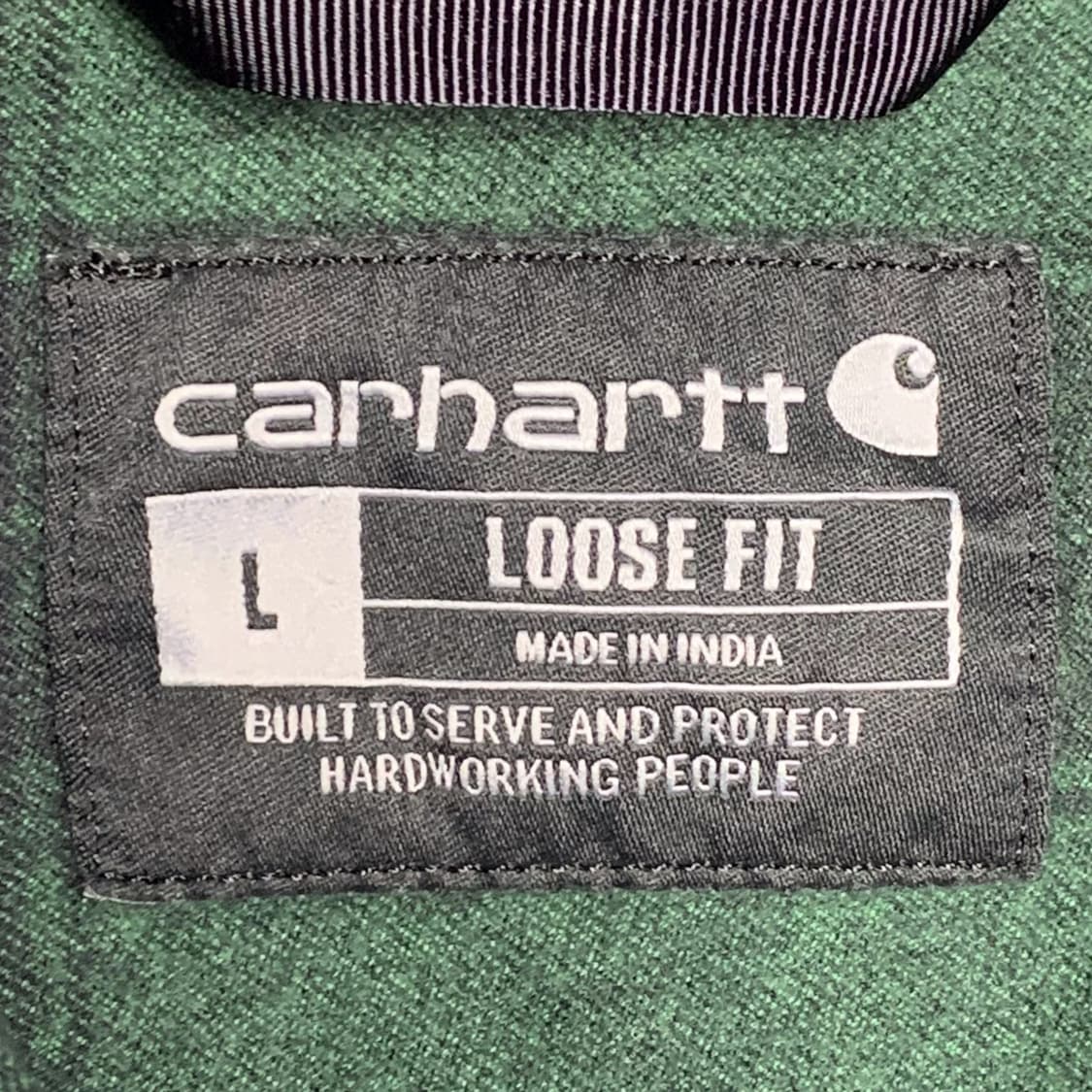 [L] 칼하트 루즈핏 헤비코튼 타탄체크 워크셔츠 상품이미지4