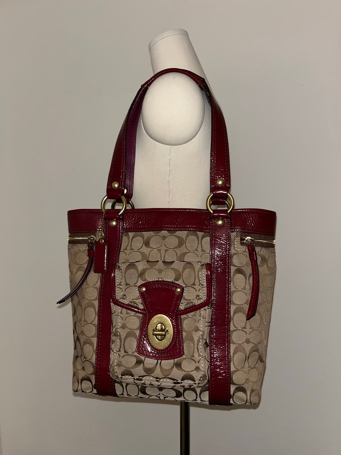 Coach Red&Brown bag 상품이미지2