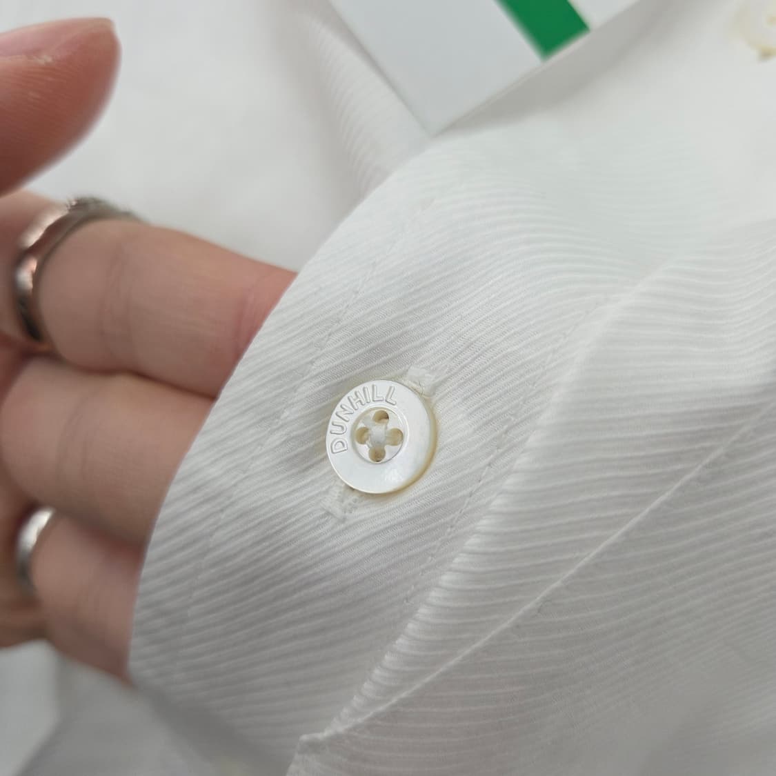 던힐 패턴 화이트 셔츠 남방 남XL 상품이미지6