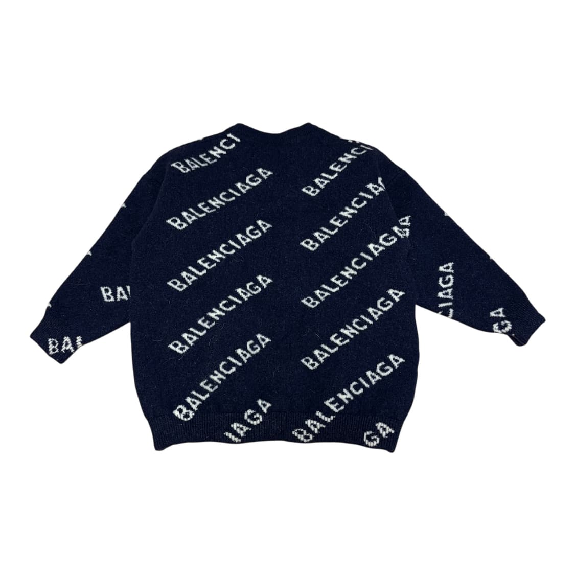 백화점 정품(W)발렌시아가 올오버 멀티로고 크롭 숏 니트 상품이미지2