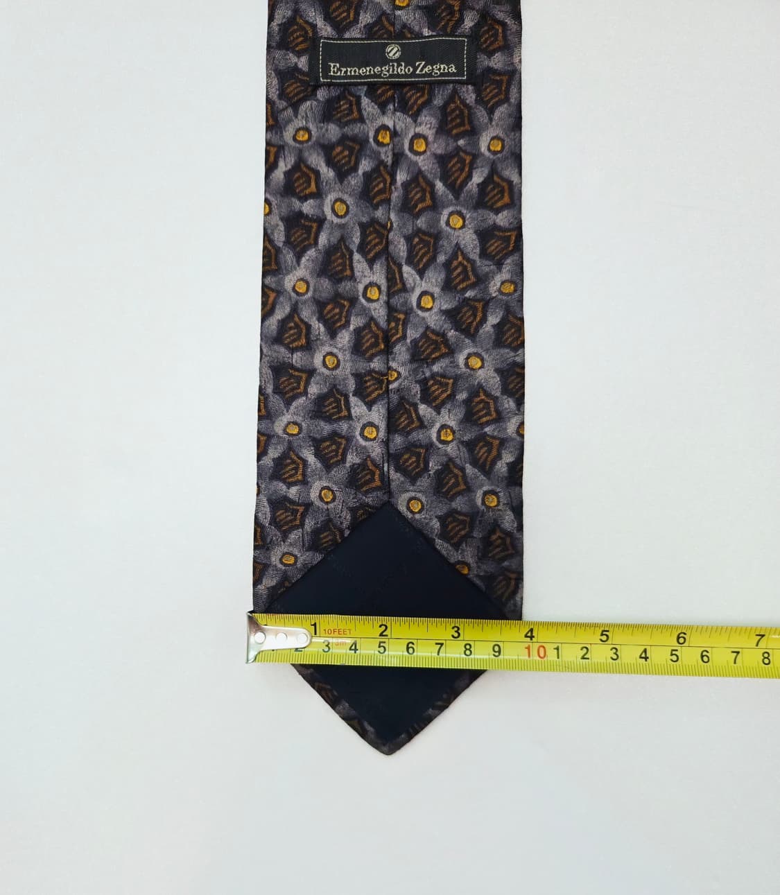 에르메네질도 제냐 실크100 그레이 넥타이 상품이미지7