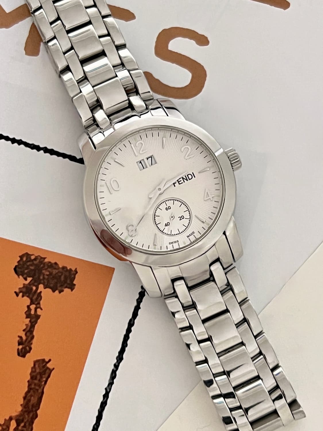 FENDI 펜디 데이트 스몰세컨드 스틸 남성 시계 상품이미지4