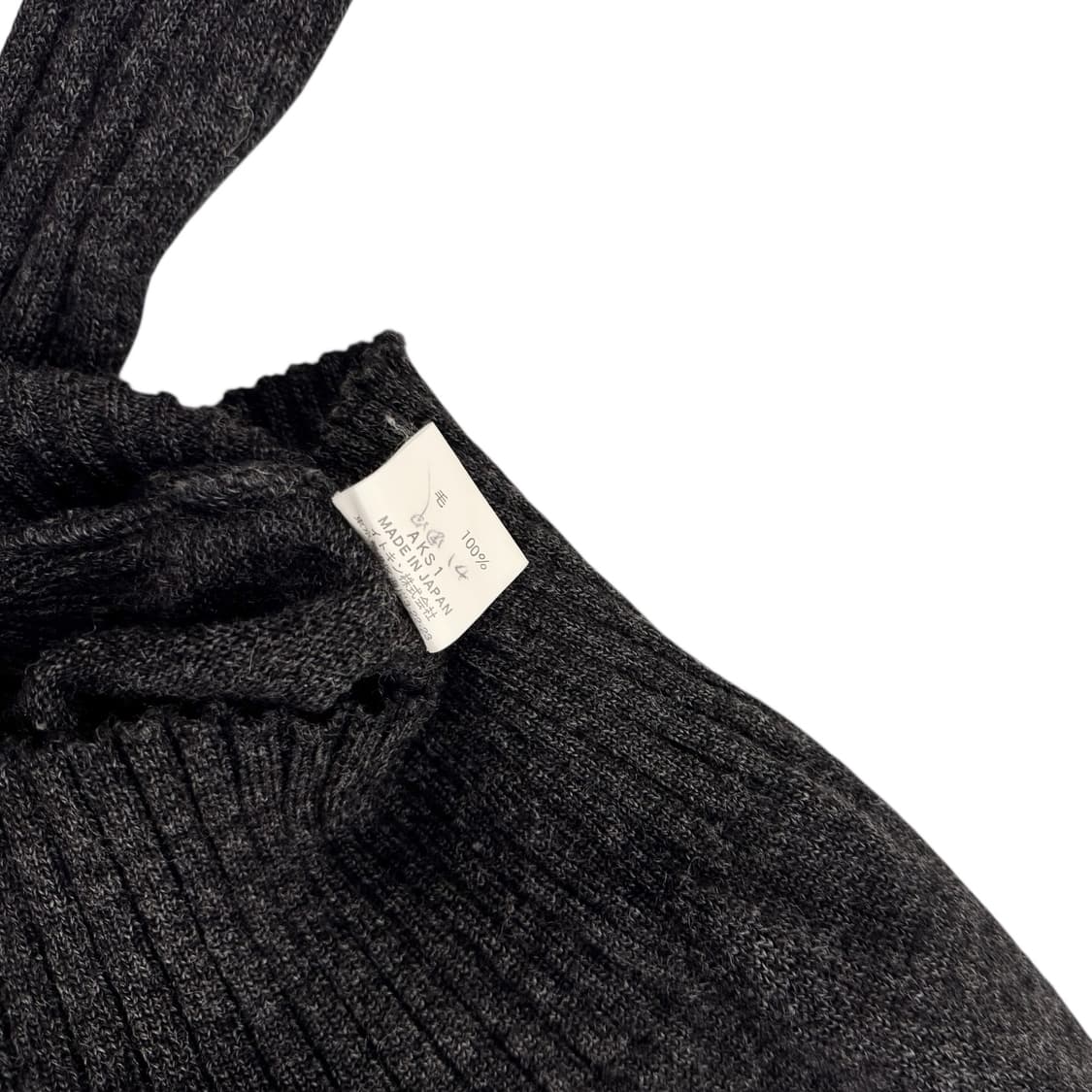 LYNN HOLLYN 아가일 울 후드 집업 자켓 차콜 상품이미지8