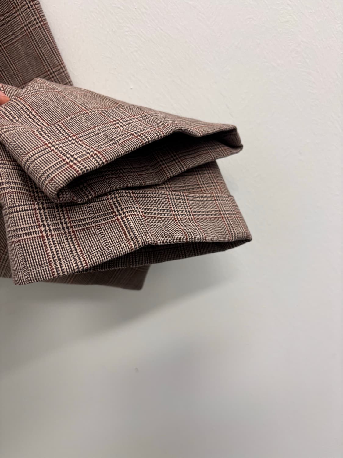 이스트하버 서플러스 글렌 체크 테일러드 팬츠 브라운 상품이미지5