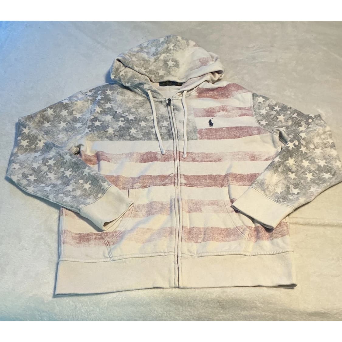 폴로 랄프로렌 데님 앤 서플라이라인 성조기 풀집 후드티 상품이미지1