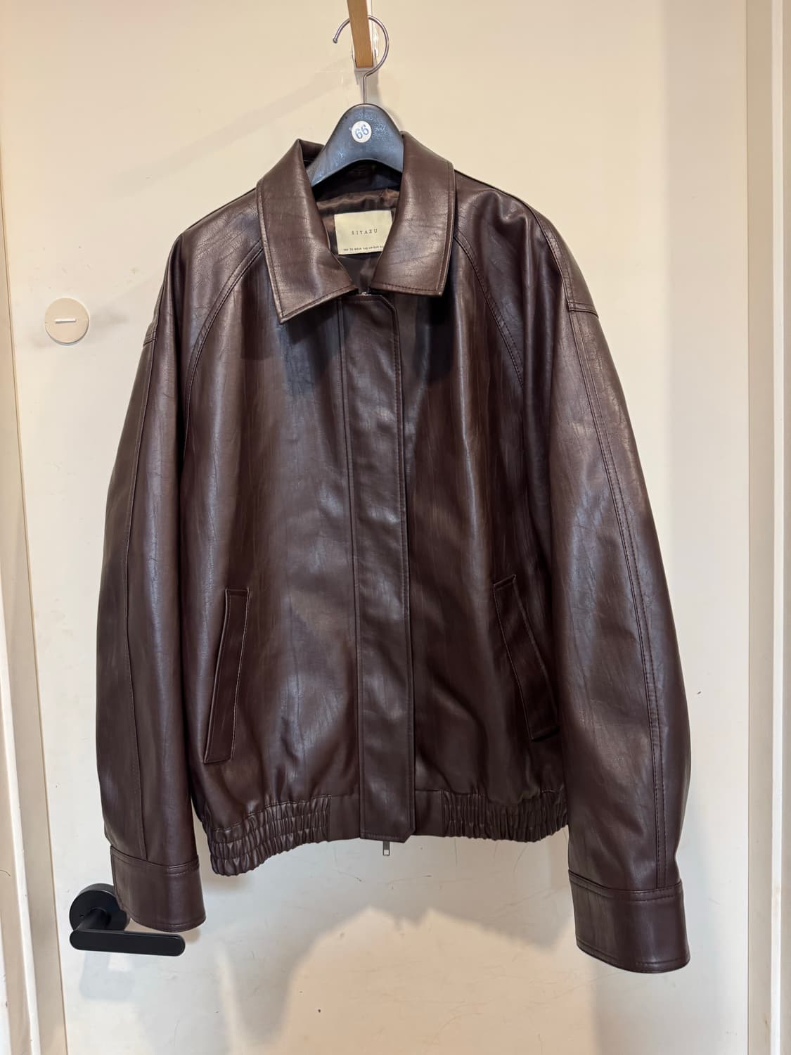 siyszu 시야쥬 얼반 페이크레더 자켓 상품이미지3