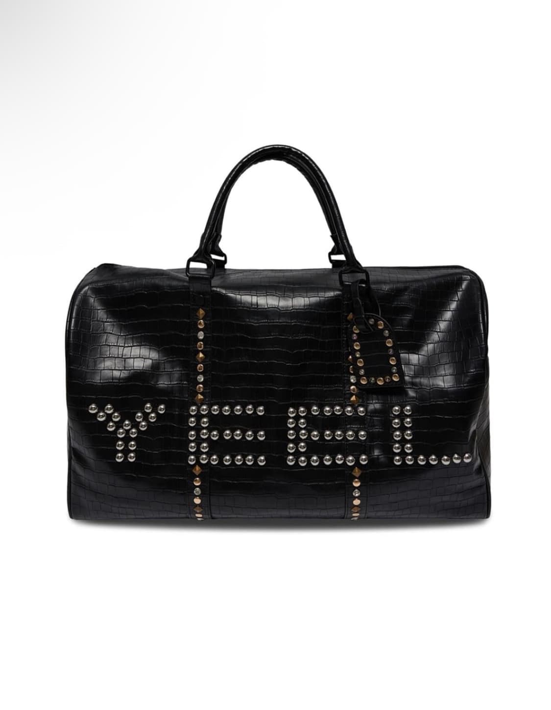 Yeel STUDDED FAUX CROCODILE DUFFLE BAG 상품이미지3