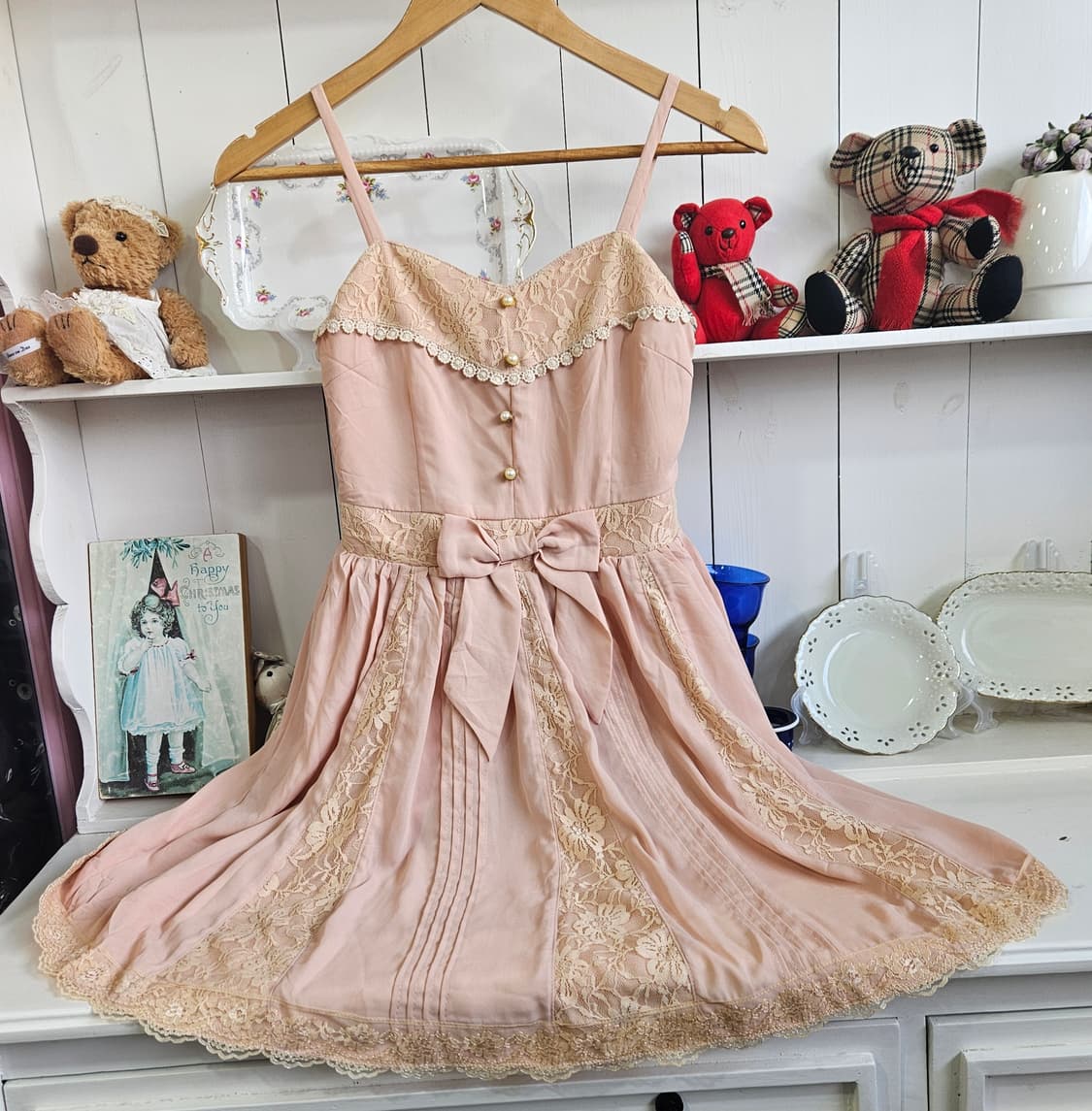 앙크루즈(Ank Rouge)  레이스 리본 원피스 상품이미지1