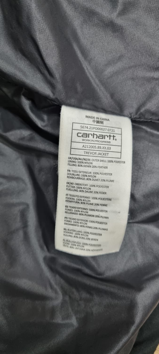 칼하트 WIP WIP TREVOR 퀼팅 패딩 M _ 공용,남성 상품이미지10