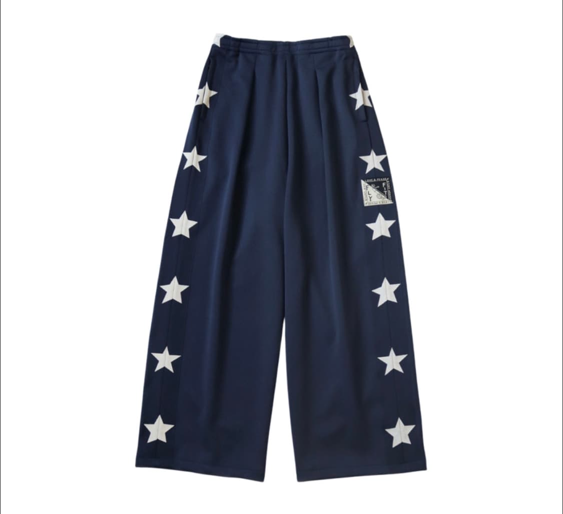 캐피탈 스턴트맨 배기 트랙 팬츠 네이비 1사이즈 상품이미지1