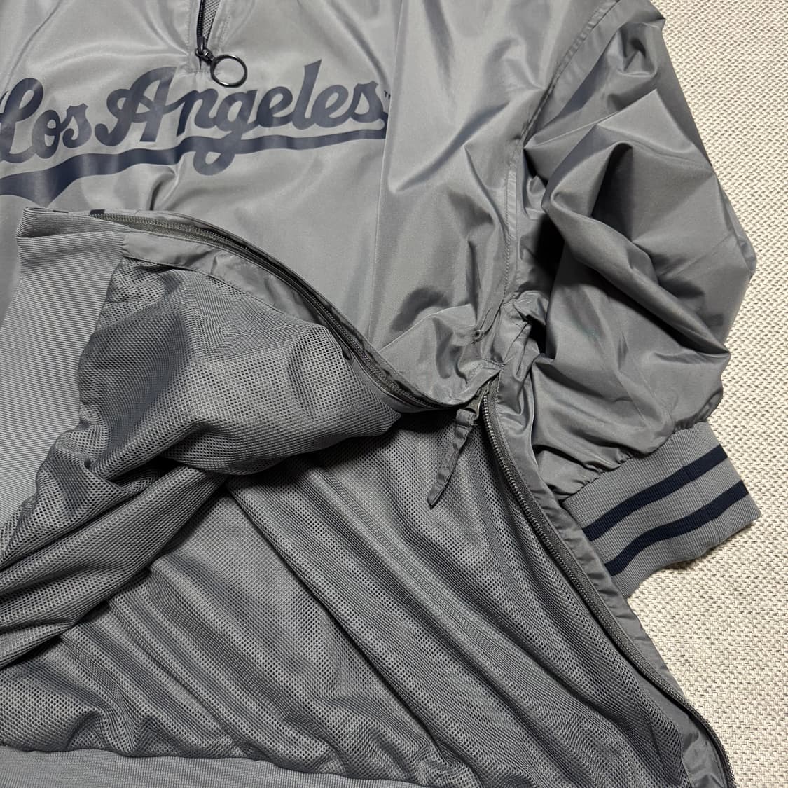 뉴에라 MLB LA 다저스 하프집업 아노락 상품이미지6
