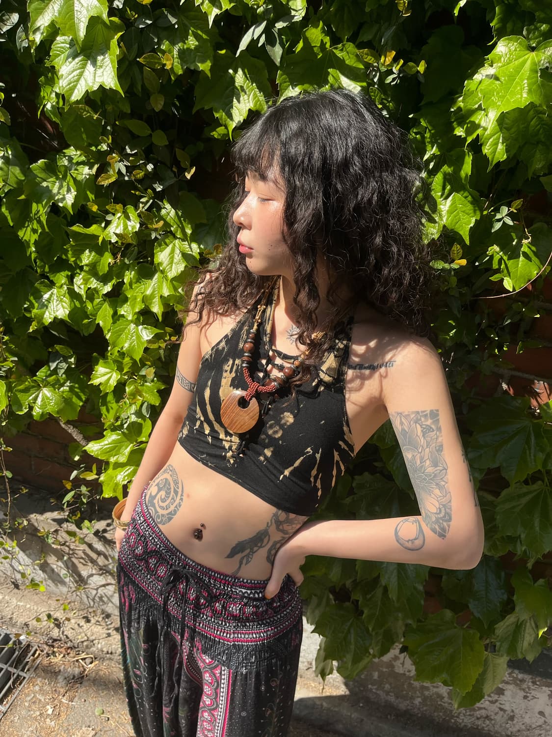 히피 타이다이 트임 홀터넥 상품이미지3