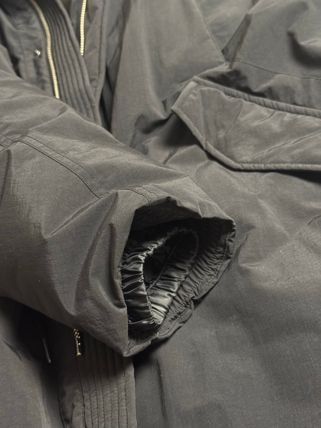 일꼬르소 볼륨 후드 롱 구스 다운 야상 점퍼 패딩 IEJU3F008BK 상품이미지4