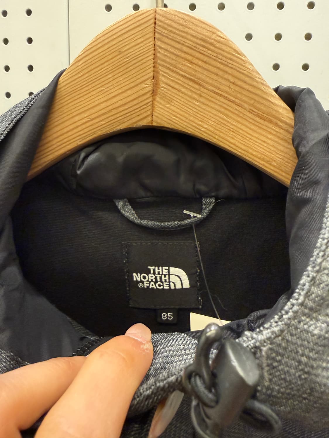 노스페이스 하이벤트 후드 자켓 체크 그레이 U990 상품이미지5