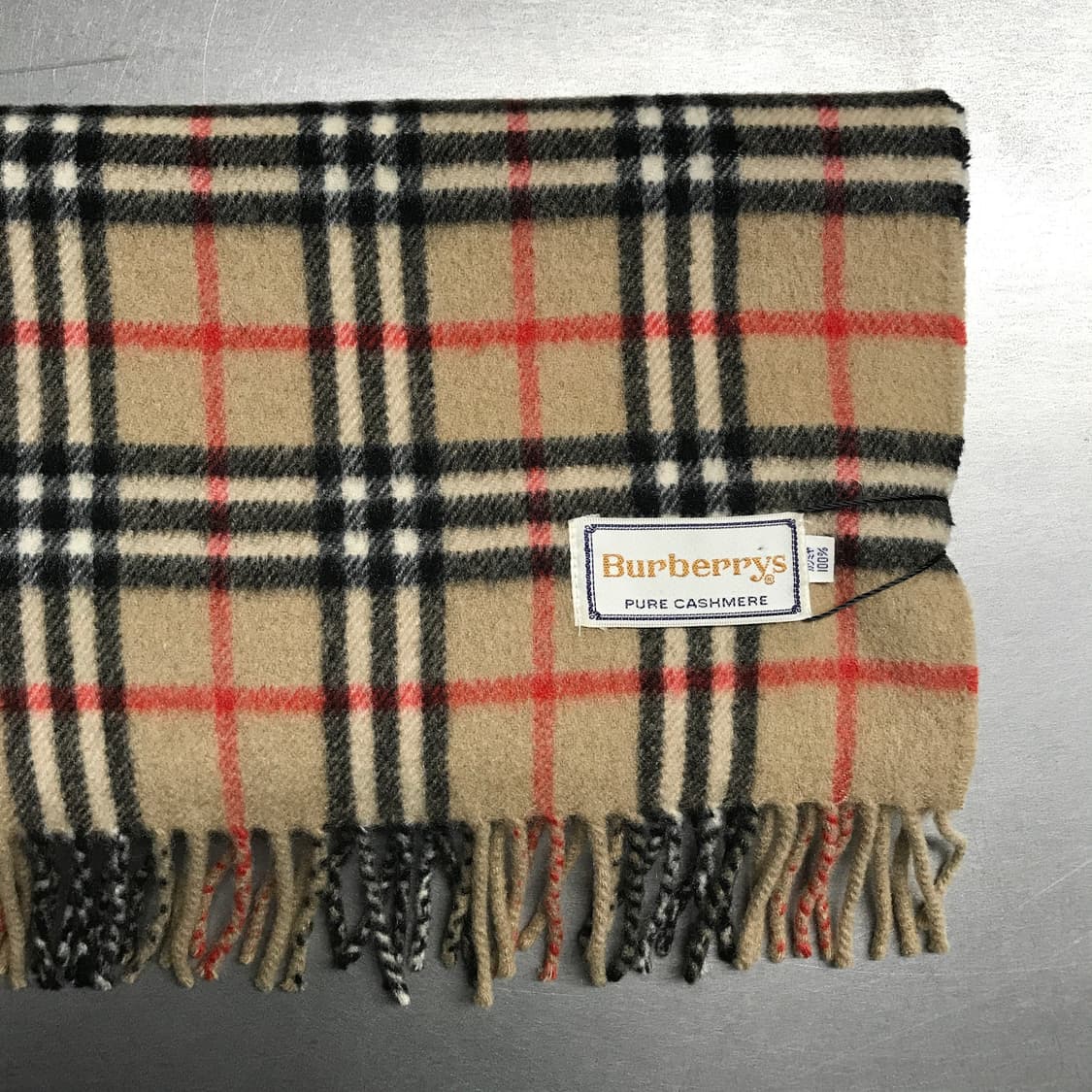 버버리 정품 캐시미어 머플러 베이지 상품이미지3