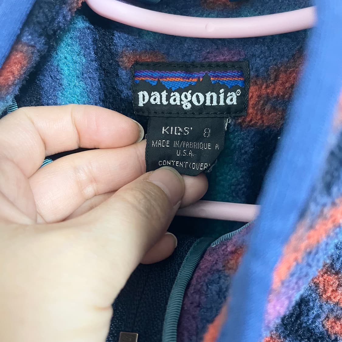 파타고니아 90’s 신칠라 테우엘체 플리스 풀오버 키즈 상품이미지3