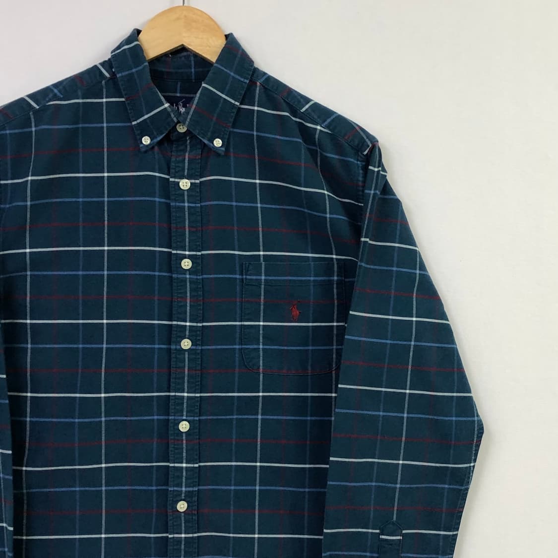 L 폴로 옥스포드 체크 셔츠 상품이미지1