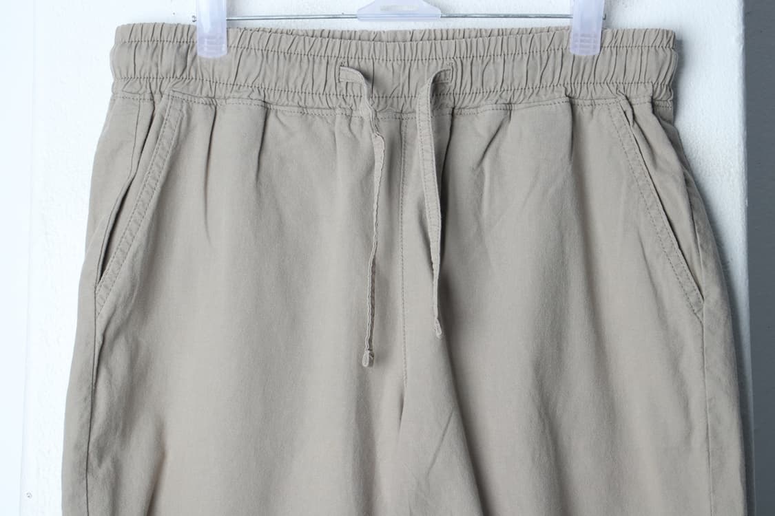 (M) 트레이닝복 바지 밴딩 베이지 아메카지-P10224 상품이미지3