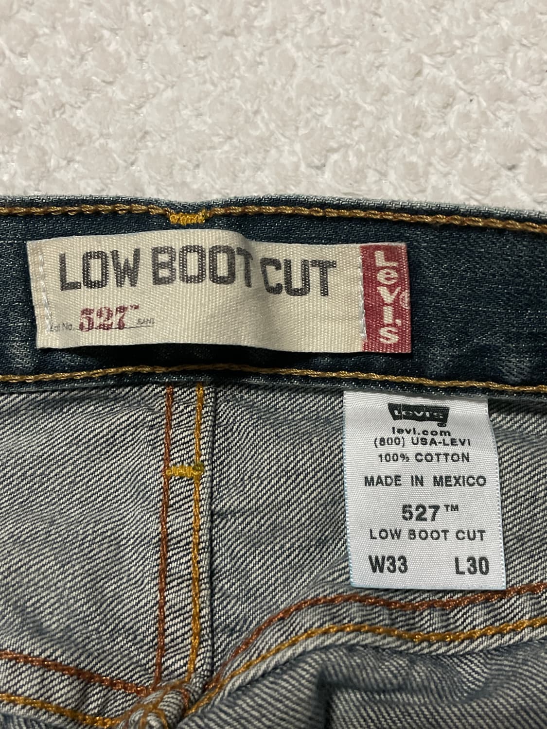 [33X30] 리바이스 527 플레어 핏 부츠컷 데님 팬츠(클리닝O) 상품이미지5