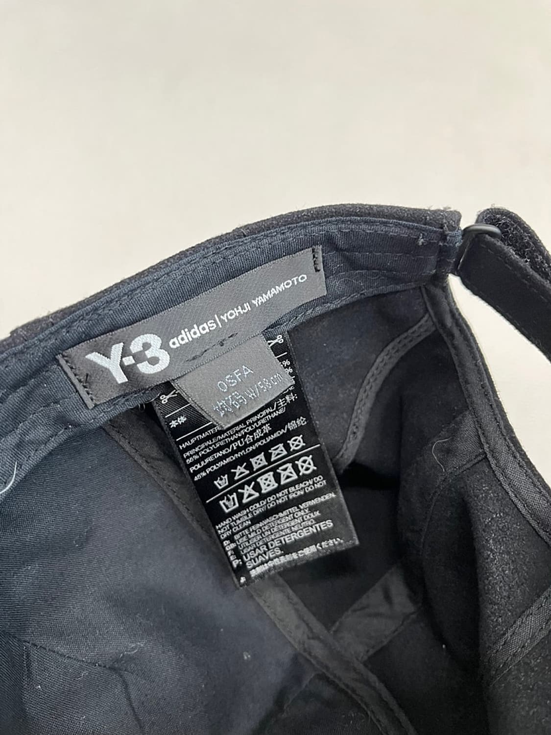  Y-3 로고 언컨스트럭디드 볼캡 상품이미지6